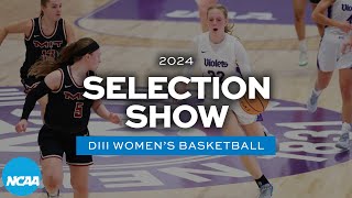 2024 NCAA DIII womens basketball championship bracket selection show [upl. by Lightman]