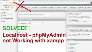 How to fix localhost and phpmyadmin not opened with xampp [upl. by Ykceb54]