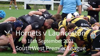 Hornets RFC v Launceston RFC 18th September 2021 [upl. by Ruthi]