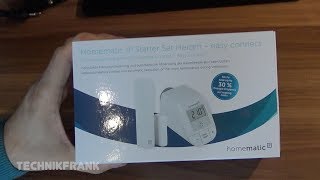 Unboxing  Homematic IP  Starter Set Heizen [upl. by Oilicec364]