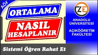 AÖF Ortalama Nasıl Hesaplanır Açıköğretim Not Sistemi [upl. by Nauh957]