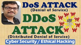 DoS  DDoS ATTACKS IN CYBER SECURITY  Denial of Service  Distributed Denial of Service Attacks [upl. by Aiuqal]