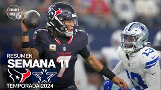 Houston Texans vs Dallas Cowboys  Resumen NFL en español  Semana 11  NFL Highlights 2024 [upl. by Cathee]