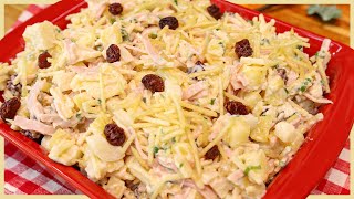 SALADA ESPECIAL DE NATAL I SUPER REFRESCANTE I NÃO SOBRA NADA I UMA DELÍCIA I Receitas de Pai [upl. by Fennie]