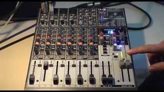 How to use a Behringer 1204FX mixer for live sound reinforcement [upl. by Nevs]