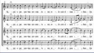 Palestrina  Adoramus Te  Alto Scorewmv [upl. by Prady]