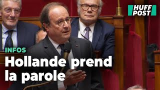 À l’Assemblée Hollande sommé de défendre son bilan à l’Élysée pour sa première intervention [upl. by Fred]