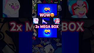 WOW🙀 PODWÓJNY MEGA BOX 🏆 NOWE SKINY 🍀 brawlstars shorts gaming [upl. by Jecon]