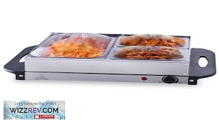 VEVOR Electric Buffet Server amp Food Warmer 14quot x 14quot Portable Stainless Review [upl. by Khosrow707]