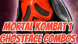 Mortal Kombat 1 Ghostface Combos [upl. by Atiekram]