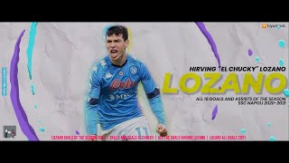 HIRVING quotEL CHUCKYquot LOZANO ALL 19 GOALS amp ASSISTS IN ALL COMPETITIONS WITH NAPOLI 2021 [upl. by Drofyar]