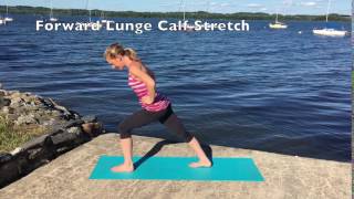 Forward Lunge Calf Stretch [upl. by Rufena]