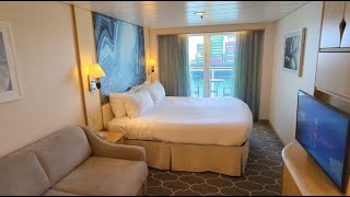 Royal Caribbean Navigator of the Seas Spacious Ocean View Balcony Category 4B Cabin Tour Sept 2023 [upl. by Nylaf]