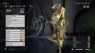 warframe 3 skins CALIBAN fashion frame [upl. by Eilla418]