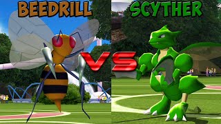 Pokemon battle revolution  Beedrill vs Scyther [upl. by Adnuhsar]