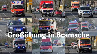 Großübung DLRG amp Feuer und Rettungsdiensten zu Katastrophenschutz übung in Bramsche [upl. by Mattias336]