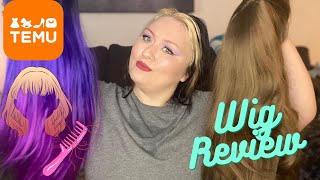 Honest Review of Temu Wigs [upl. by Ecnerrot997]