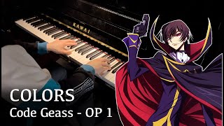 COLORS  Code Geass OP 1 piano  Animenz arr TV size [upl. by Umeko]