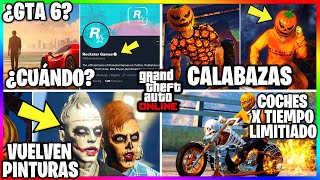 EPICA ACTUALIZACION de HALLOWEEN NUEVAS PINTURAS amp COCHES TODO GRATIS  GTA Online [upl. by Leese138]