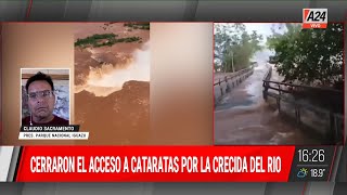 💧 Cataratas del Iguazú la crecida del río se llevó puesta las pasarelas [upl. by Adnuhser204]