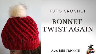 BONNET TWIST AGAIN TUTO CROCHET [upl. by Ielak]