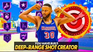 This “STEPH CURRY” DEEPRANGE SHOT CREATOR build is TAKING OVER NBA 2K22 [upl. by Moraj]