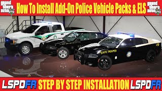 How To Install AddOn Police Vehicle Packs amp ELS  lspdfr gta5 [upl. by Rocco]