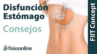 Alimentación nutrición y consejos dietéticos para la disfunción de estómago [upl. by Ecurb764]