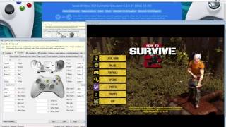 How to Survive 2 Generic gamepadwireless controller setup with xBox360 Controller Emulator [upl. by Ahab]