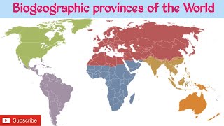 Biogeographic provinces of the World in Hindi  biogeographical realm of World  UGC NETJRF EVS [upl. by Eessej]