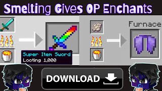 How to Install Minecraft But Smelting Gives Extremely OP Enchants Download For Minecraft Java Editon [upl. by Ajile982]