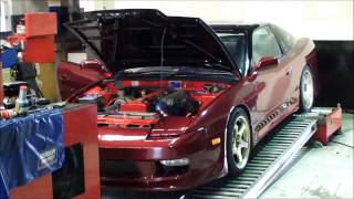 ECC TV  2JZ T04Z Powered 180SX Dyno Ramp [upl. by Seugirdor]