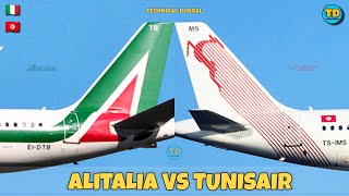 Alitalia Vs Tunisair Comparison 2024 🇮🇹 Vs 1🇹🇳 [upl. by Kerr]