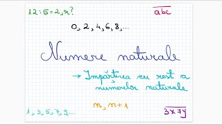 Numere naturale impartirea cu rest a numerelor naturale  Clasa a Va [upl. by Silvie]