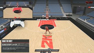 NBA 2K24 How To Do Euro Step Layup  Shooting Tutorial [upl. by Ahseila446]