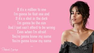 Camila Cabello  Million To One Lyrics [upl. by Crin]