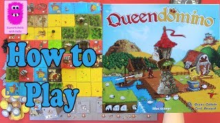 Queendomino How to play In English board game [upl. by Lamoree]