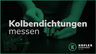 Kolbendichtungen EINFACH messen [upl. by Yrehcaz]