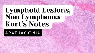 Lymphoid Lesions Non Lymphoma Kurtâ€™s Notes pathagonia [upl. by Aeslehs396]