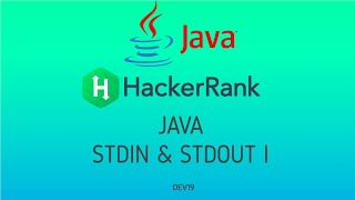 2 Java Stdin and Stdout I  Hackerank Java Solutions [upl. by Nylirak56]