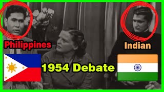 How to meet the threat of Communist aggression  Norway India Philippines Korea Student debate 1954 [upl. by Dionne]