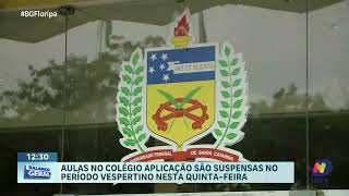 Aulas da tarde no Colégio Aplicação são canceladas devido a reunião com professores [upl. by Nipsirc]