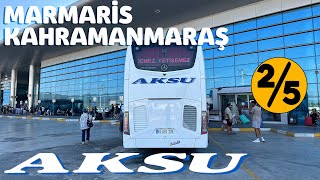 383 AKSU TURİZM  MARMARİS  KAHRAMANMARAŞ OTOBÜS YOLCULUĞU 2BÖLÜM [upl. by Seigel459]