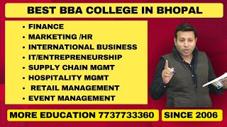 BEST BBA COLLEGE IN BHOPAL  TOP BBA COLLEGE IN BHOPAL 2025  ADMISSION  FEE [upl. by Ydnyc353]