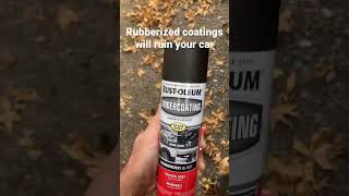 Always use lanolin films to prevent rust on undercarriage NEVER RUBBER rust diy [upl. by Rehm]