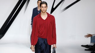 Giorgio Armani Menswear SpringSummer 2024 Milan [upl. by Aninotna]