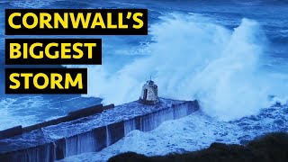 STORM EUNICE HITS CORNWALL CORNWALLS BIGGEST STORM [upl. by Cohlette]