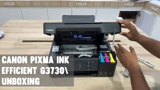 Canon Pixma G3730 Ink Efficient Printer Review MultiFunction WiFi Color Ink Tank Printer [upl. by Laven616]