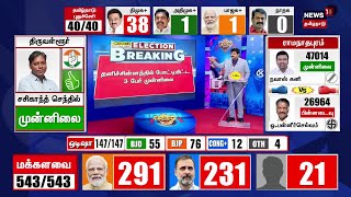 🔴LIVE Election Results 2024  Tamil Nadu Lok Sabha Election 2024  DMK  AIAMDK  NTK  N18ER [upl. by Sausa]