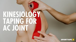 Kinesiology Taping for AC Joint  How To Tape The AC Joint With Kinesiology Tape [upl. by Weyermann]